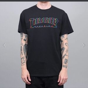 Unisex Thrasher Skateboard Slim Fit T shirt - Size Medium Great Condition